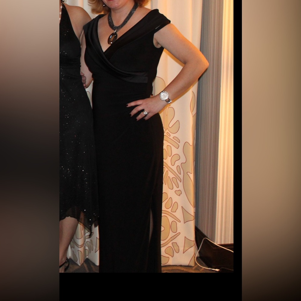 Ralph Lauren Evening Gown Off-The-Shoulder Dress